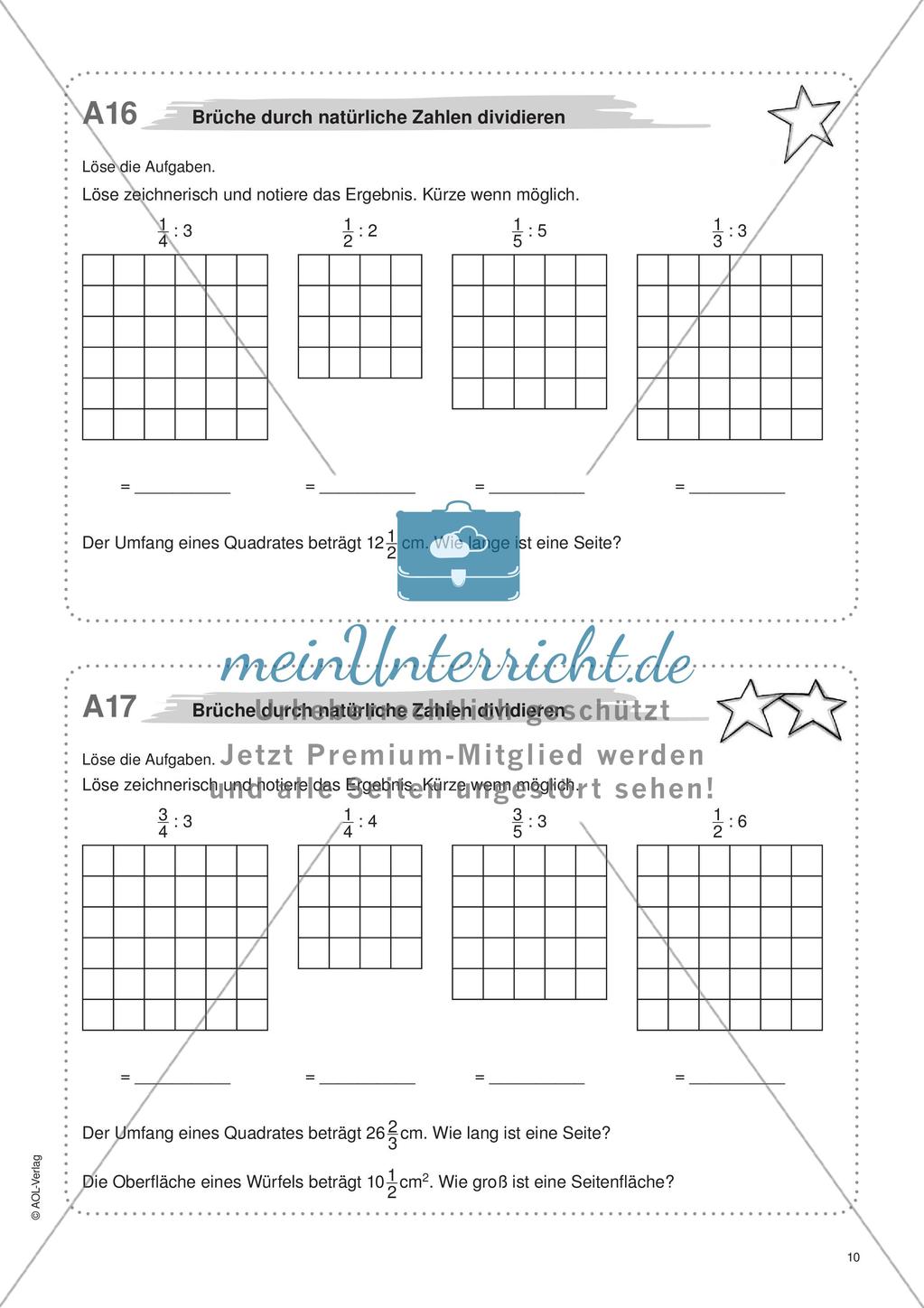 Freiarbeit: Bruchzahlen Preview 12
