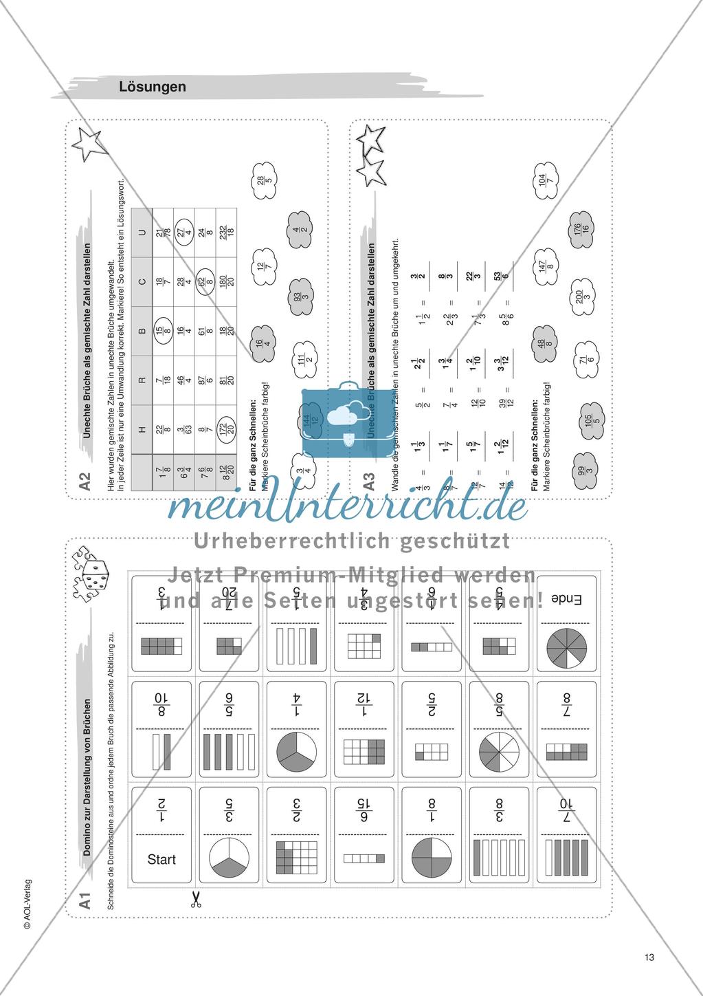 Freiarbeit: Bruchzahlen Preview 15
