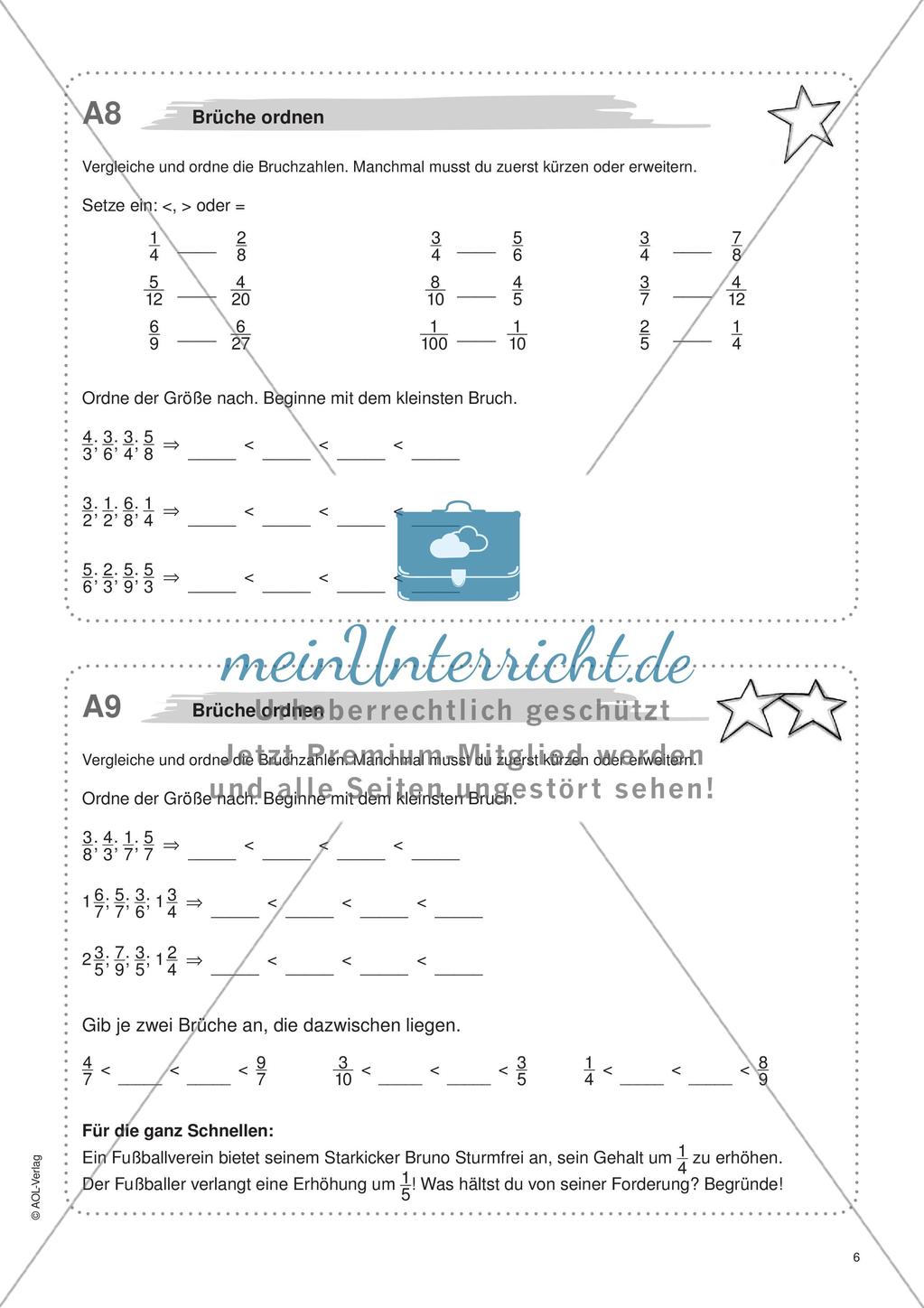 Freiarbeit: Bruchzahlen Preview 8