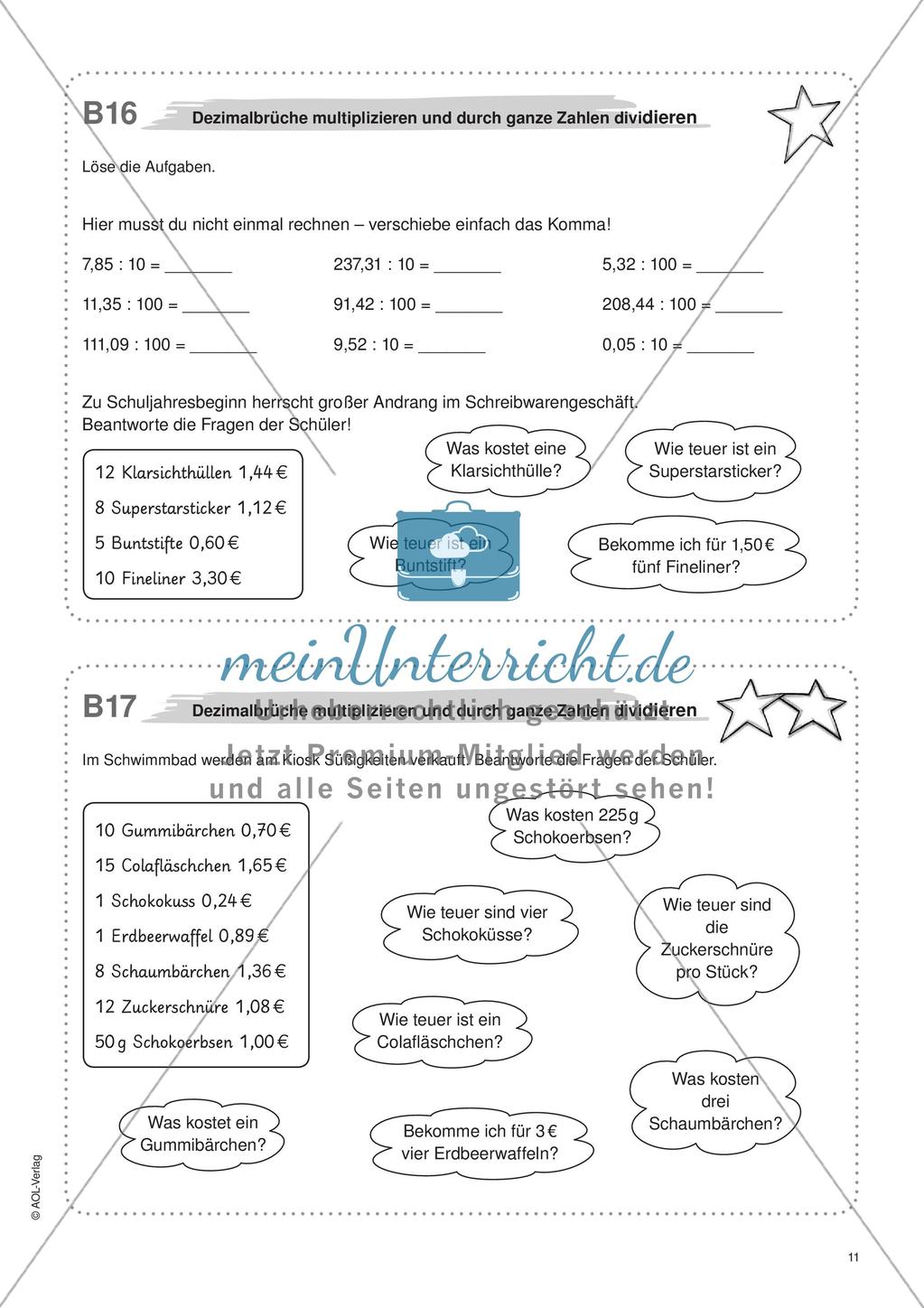 Freiarbeit: Dezimalbrüche Preview 13