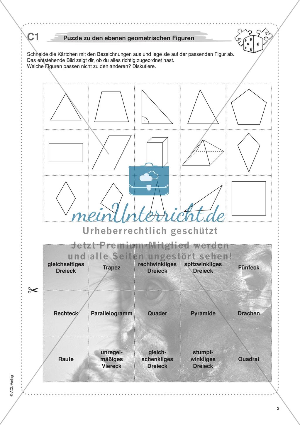 Freiarbeit: Geometrische Figuren Preview 4