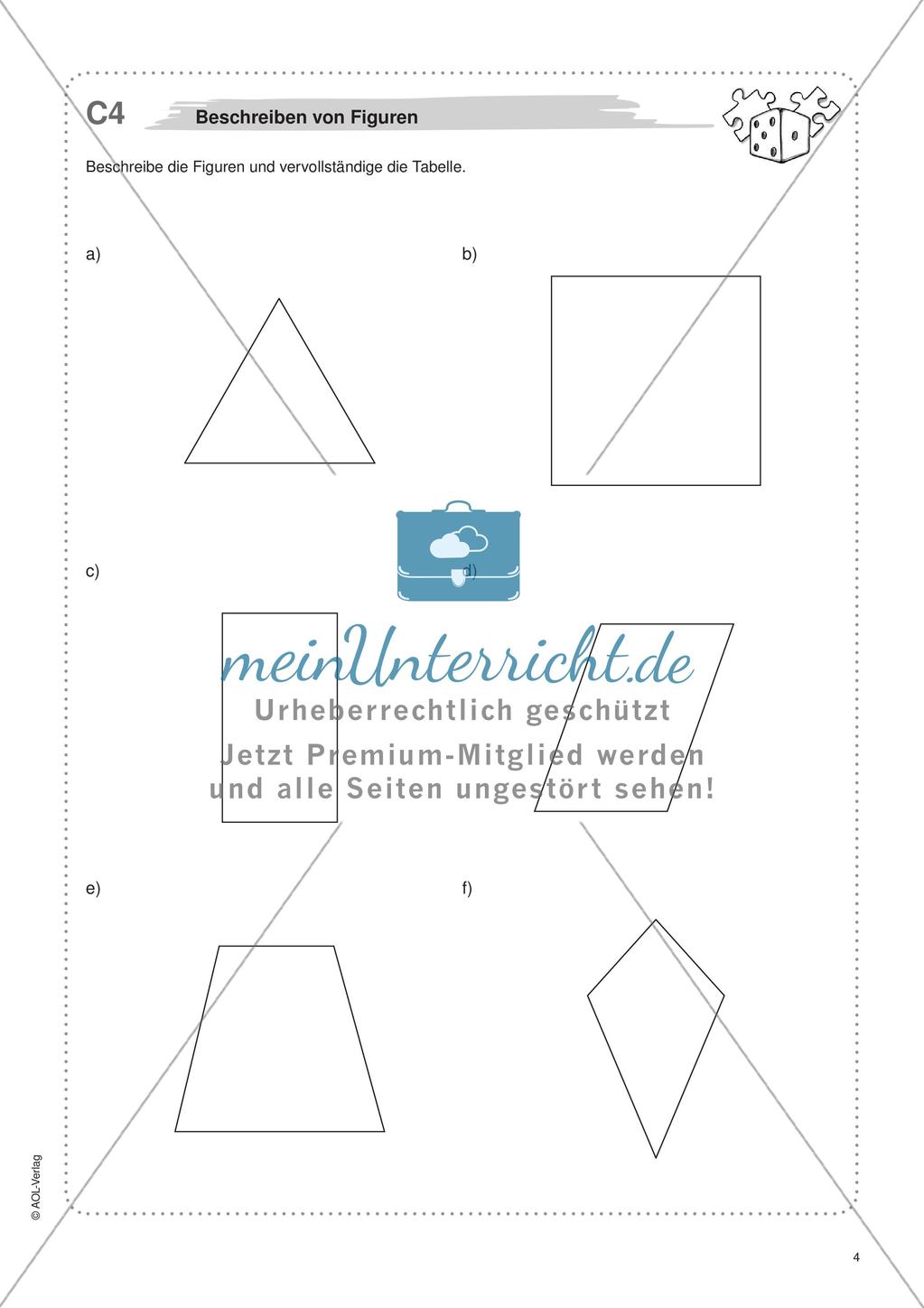 Freiarbeit: Geometrische Figuren Preview 6