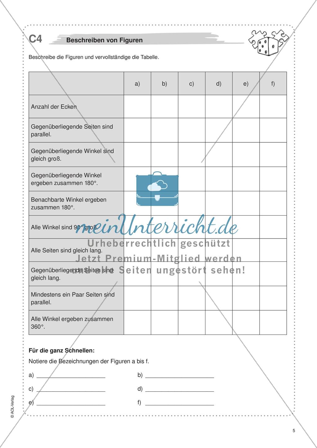 Freiarbeit: Geometrische Figuren Preview 7