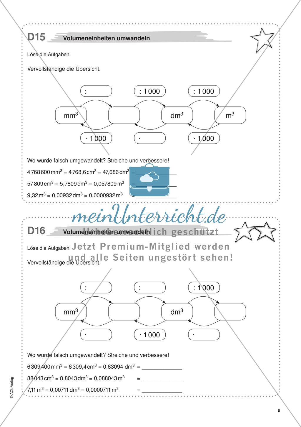 Freiarbeit: Würfel und Quader Preview 11