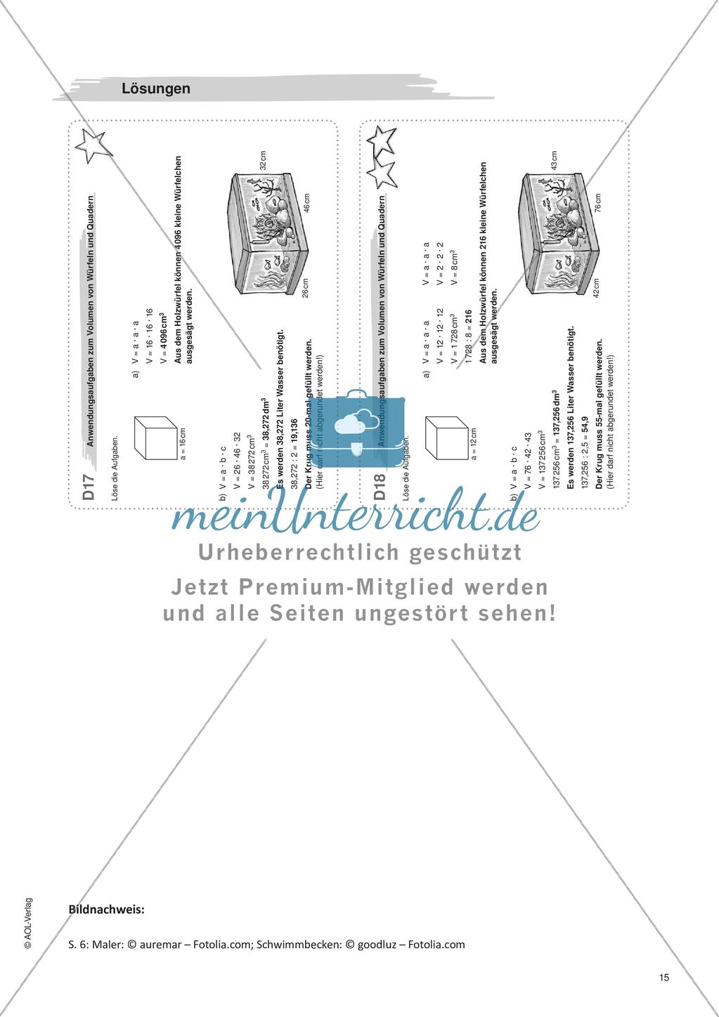 Freiarbeit: Würfel und Quader Preview 17