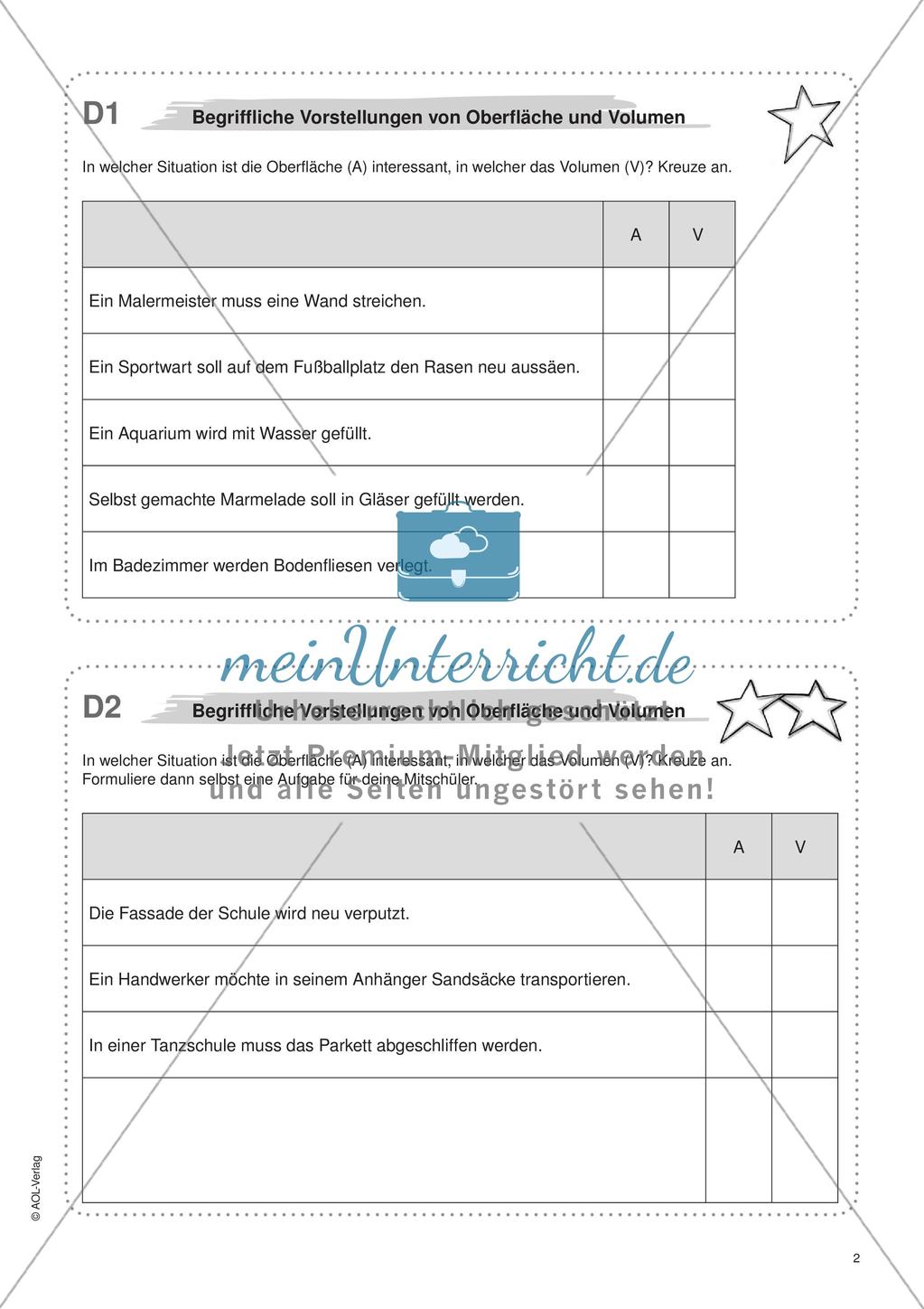 Freiarbeit: Würfel und Quader Preview 4
