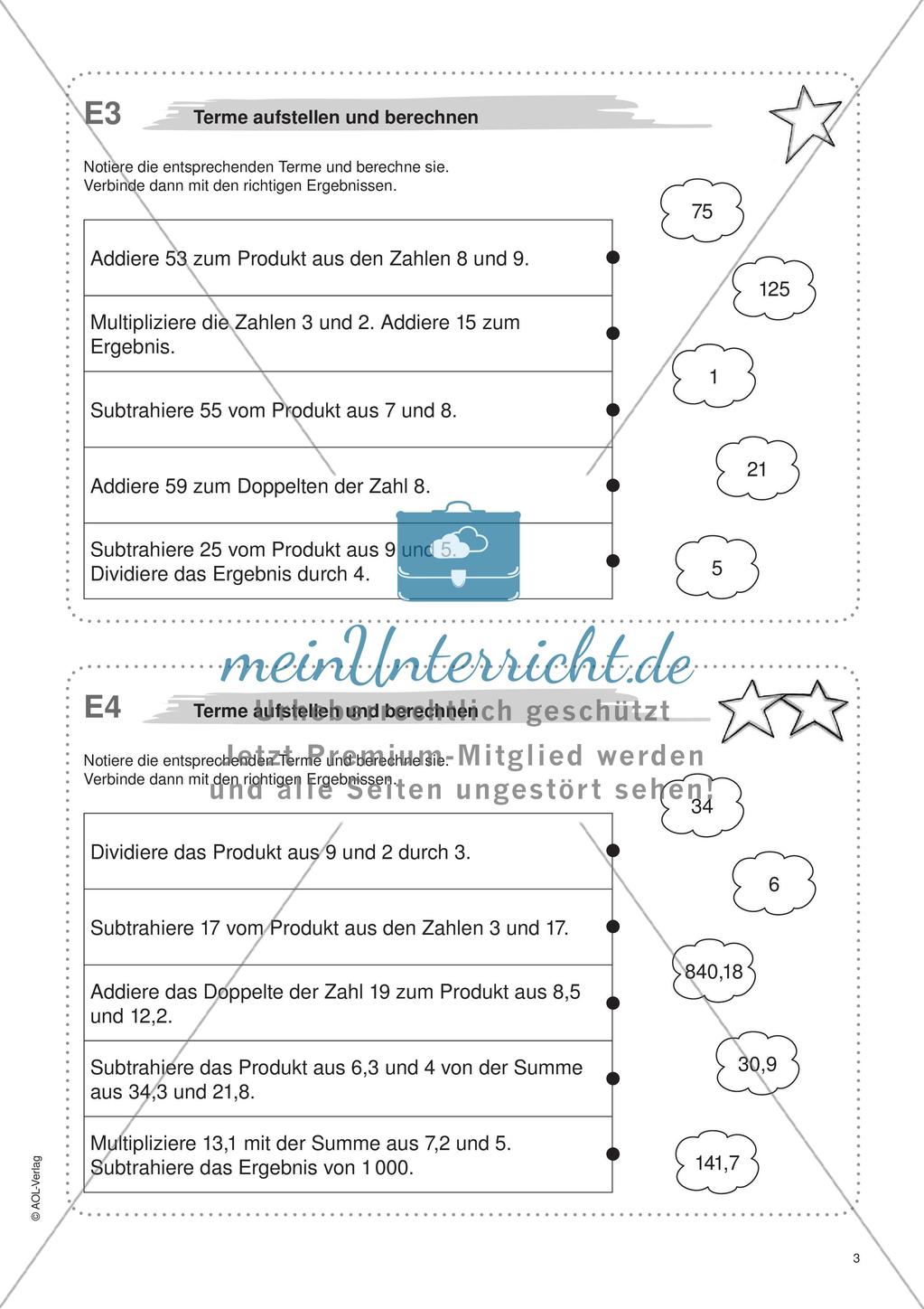 Terme und Gleichungen Preview 5