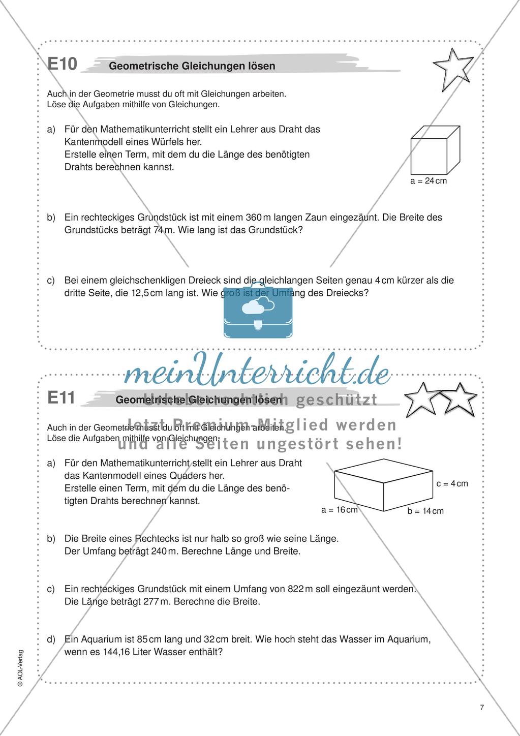 Terme und Gleichungen Preview 9