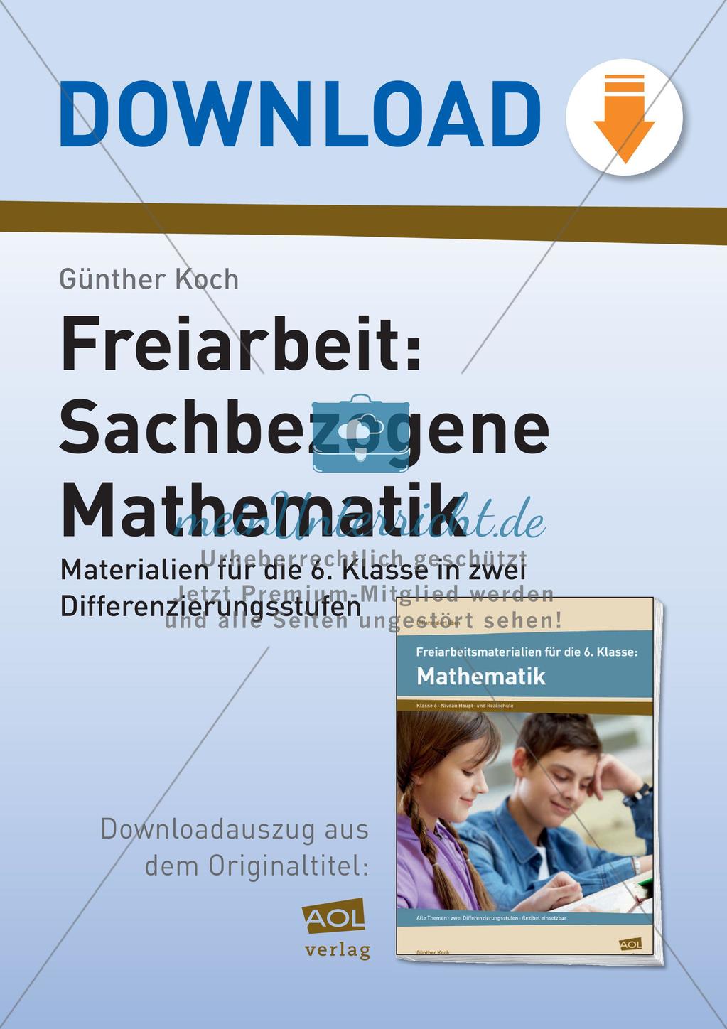 Sachbezogene Mathematik Preview 1