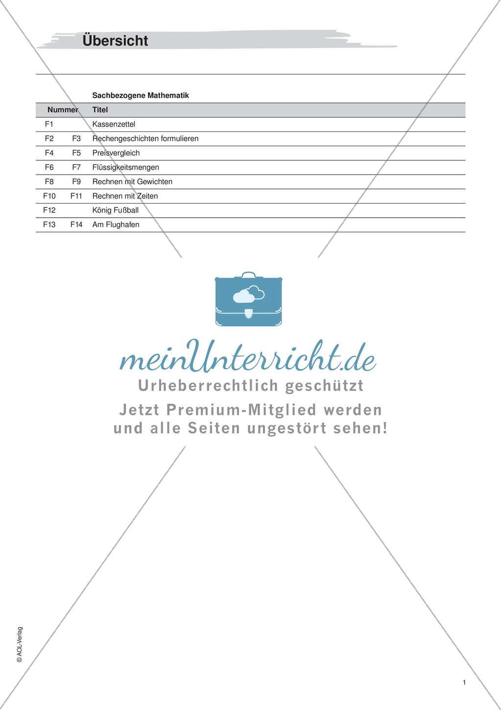 Sachbezogene Mathematik Preview 3