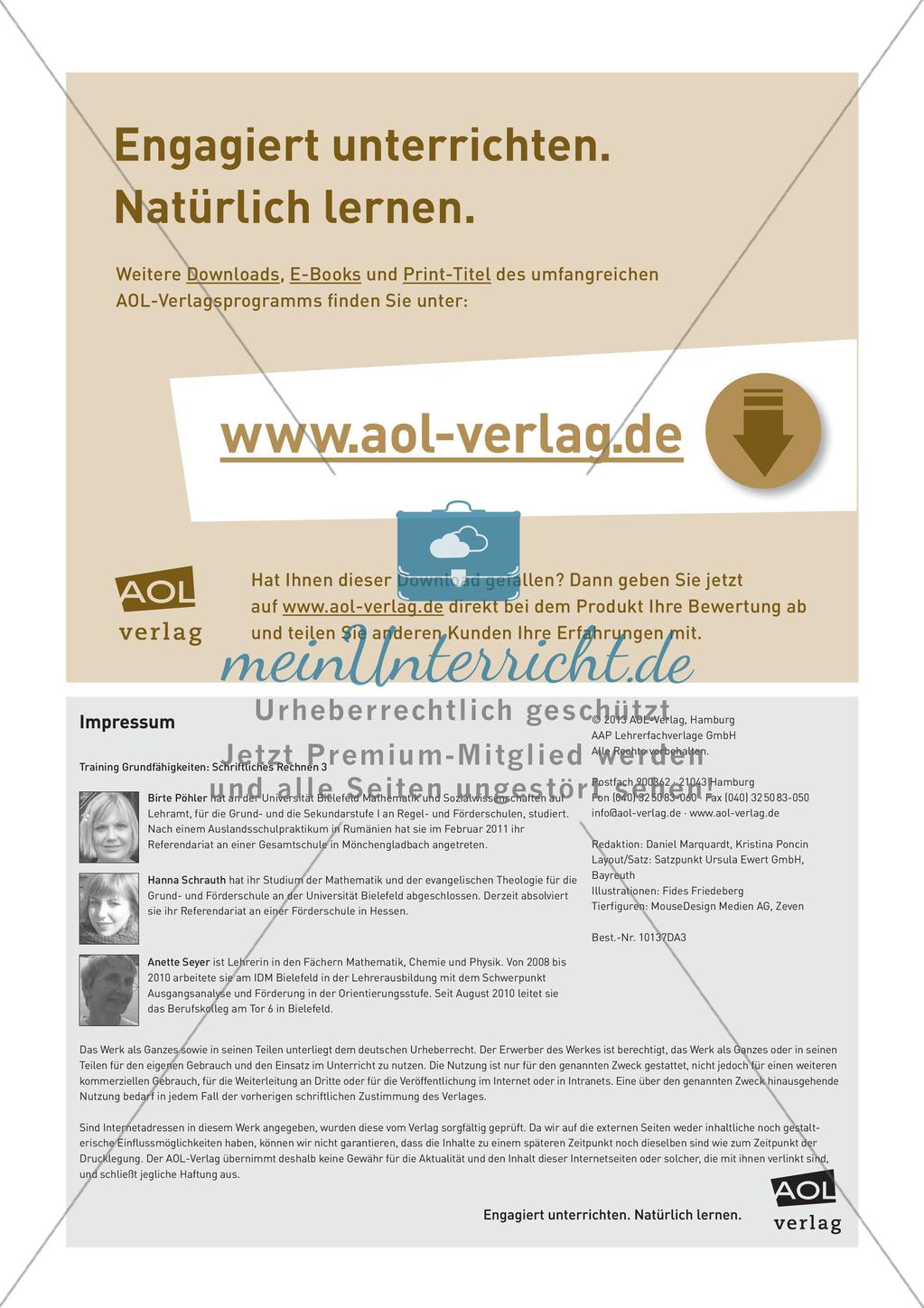 Training der Grundfähigkeiten: Schriftliches Multiplizieren Preview 12