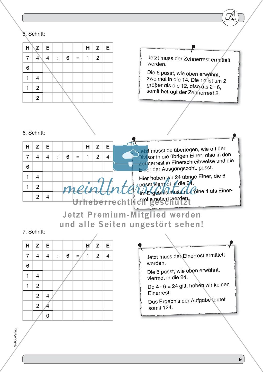 Training der Grundfähigkeiten: Schriftliche Rechenverfahren Preview 11