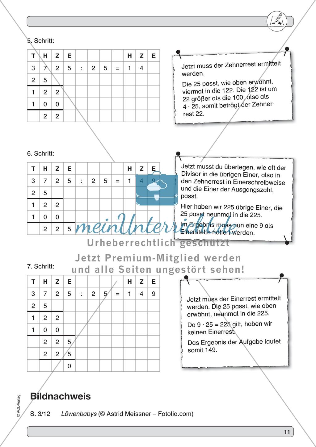 Training der Grundfähigkeiten: Schriftliche Rechenverfahren Preview 13
