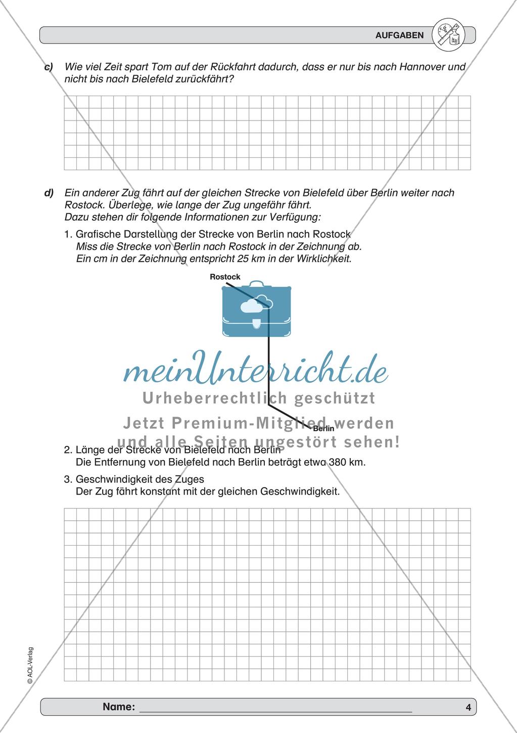Messen und Größen: Zeit Preview 6