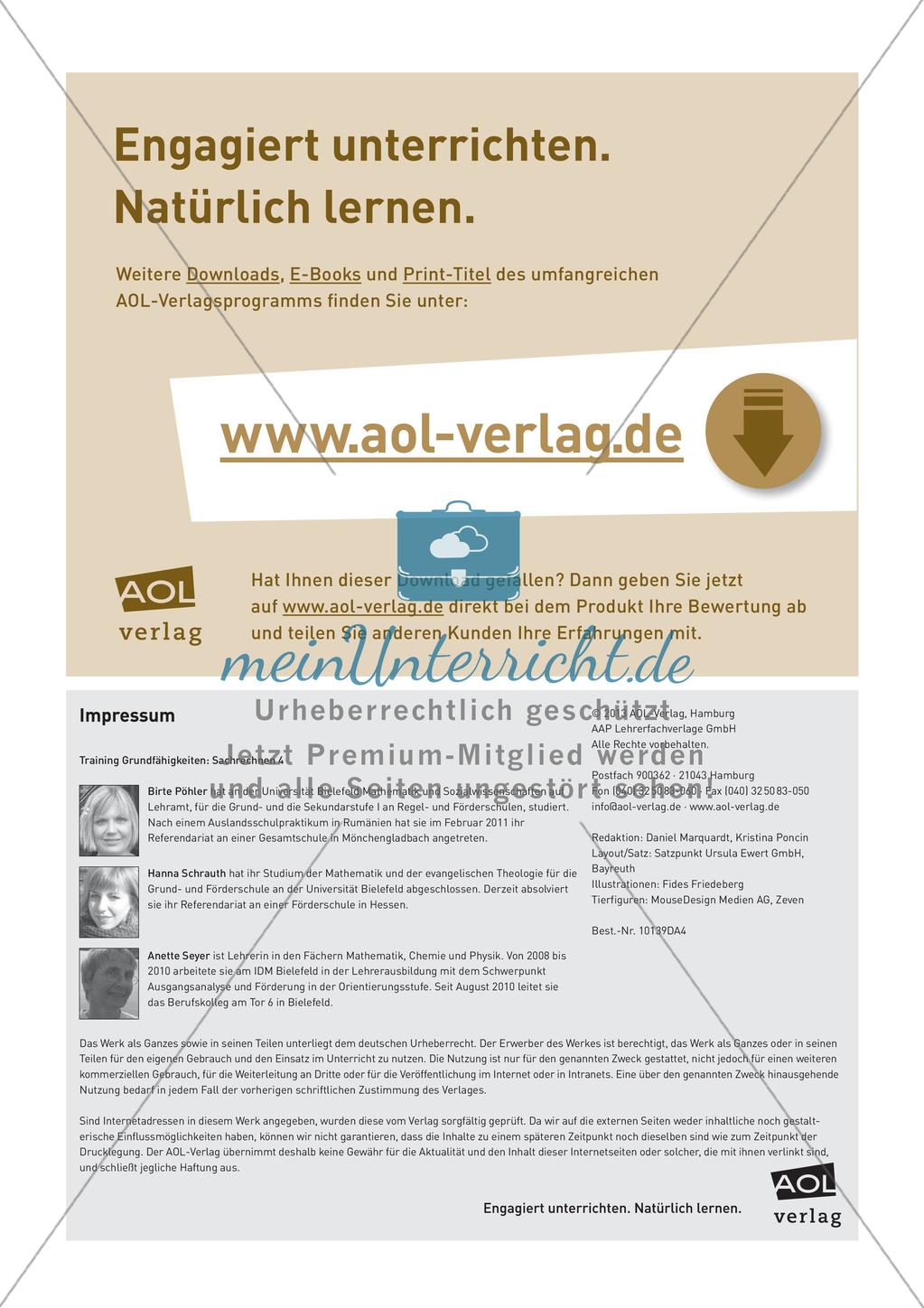 Sachrechnen: Umgang mit Daten und Kombinatorik Preview 14