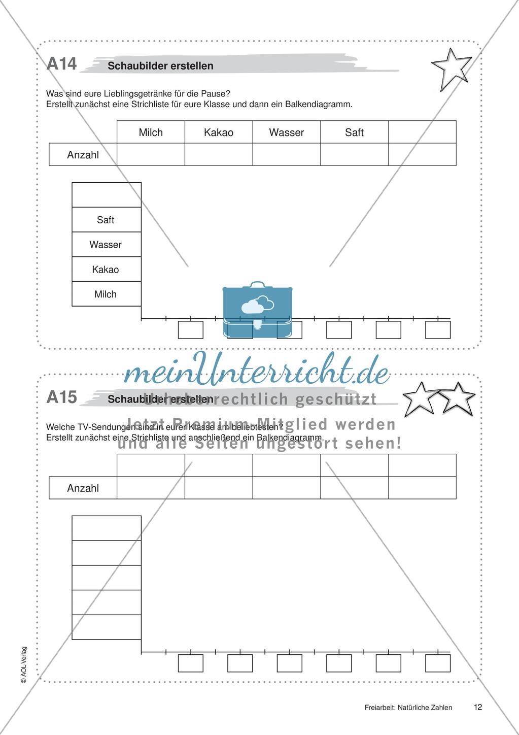 Natürliche Zahlen: Materialien in zwei Differenzierungsstufen Preview 14