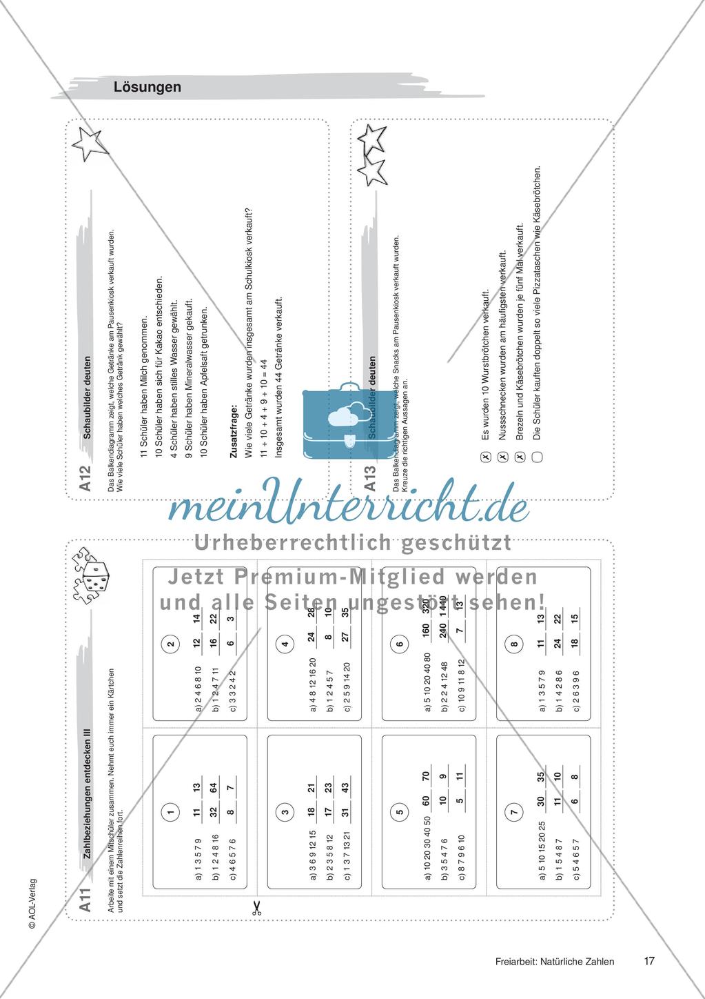 Natürliche Zahlen: Materialien in zwei Differenzierungsstufen Preview 19
