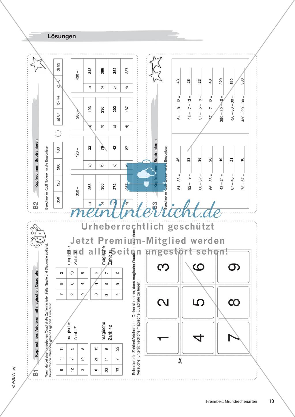 Grundrechenarten: Materialien in zwei Differenzierungsstufen Preview 15