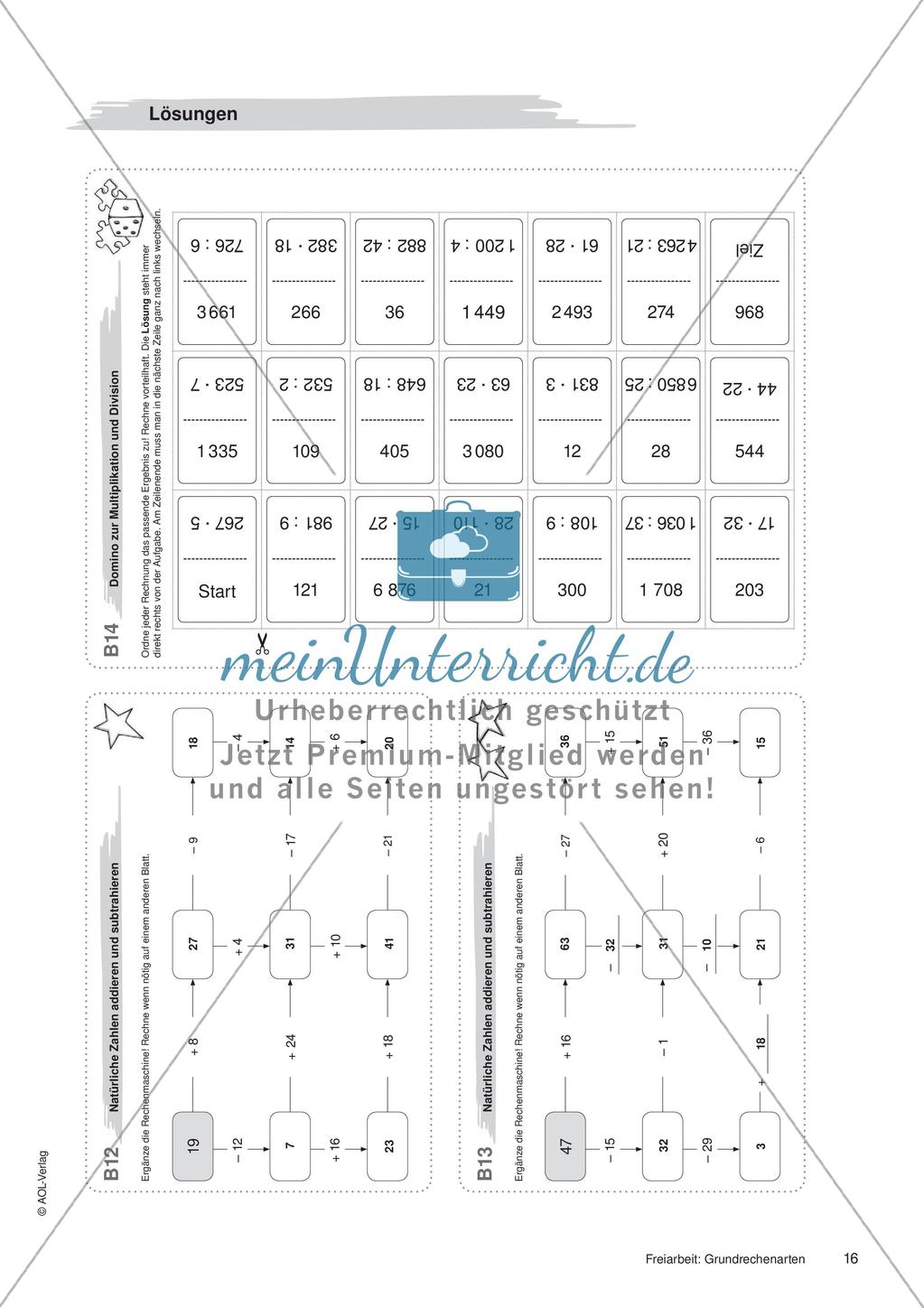 Grundrechenarten: Materialien in zwei Differenzierungsstufen Preview 18