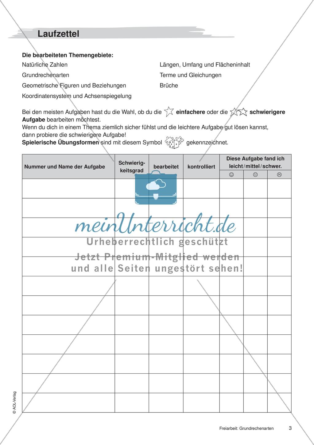 Grundrechenarten: Materialien in zwei Differenzierungsstufen Preview 5