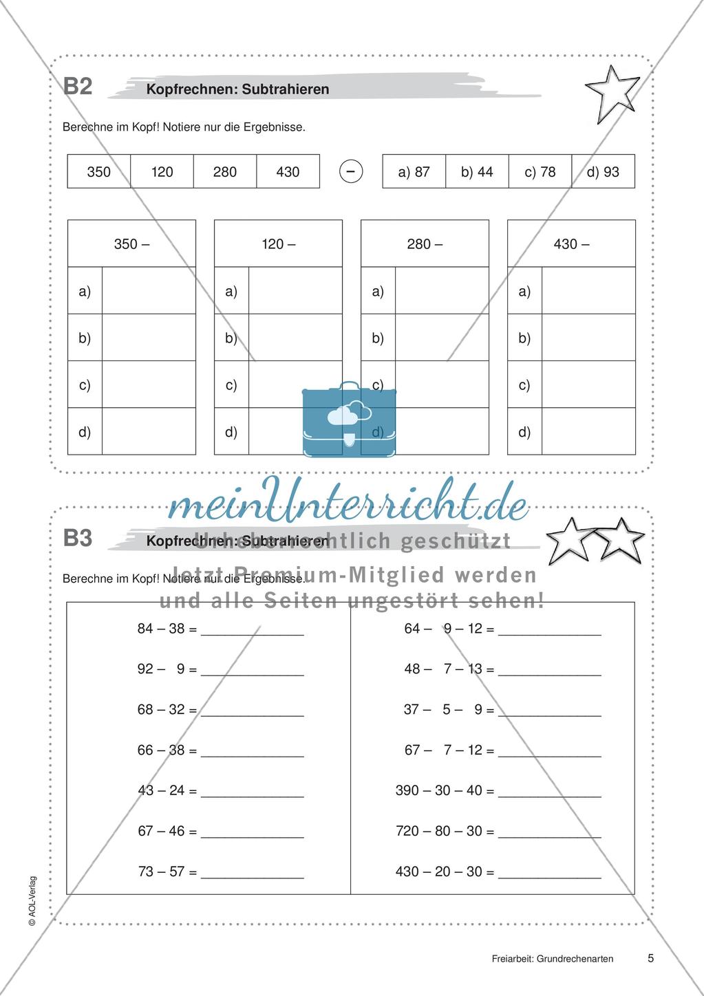 Grundrechenarten: Materialien in zwei Differenzierungsstufen Preview 7