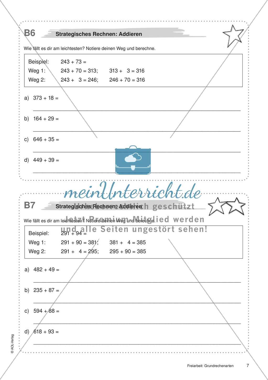 Grundrechenarten: Materialien in zwei Differenzierungsstufen Preview 9