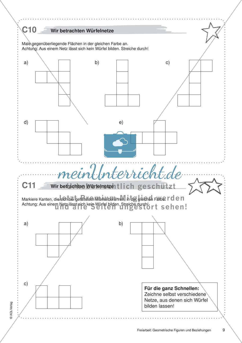 Geometrische Figuren und Beziehungen: Materialien in zwei Differenzierungsstufen Preview 11