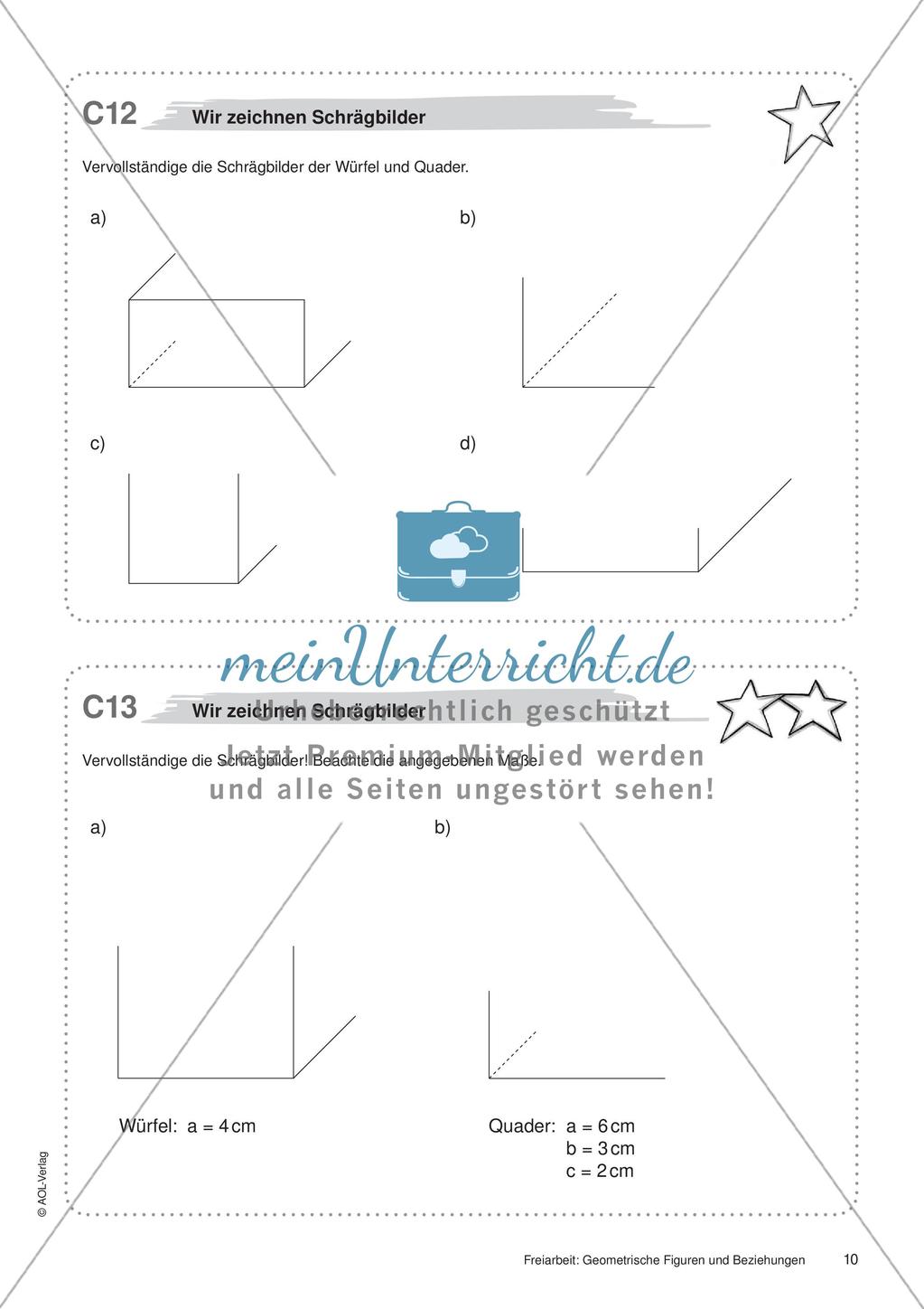 Geometrische Figuren und Beziehungen: Materialien in zwei Differenzierungsstufen Preview 12