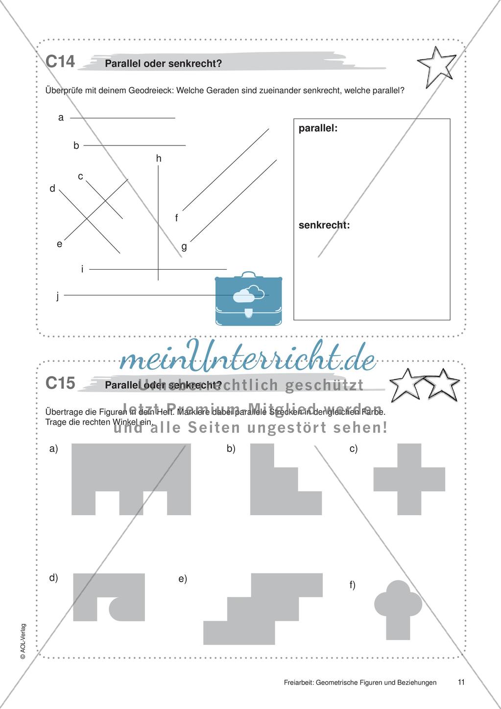 Geometrische Figuren und Beziehungen: Materialien in zwei Differenzierungsstufen Preview 13