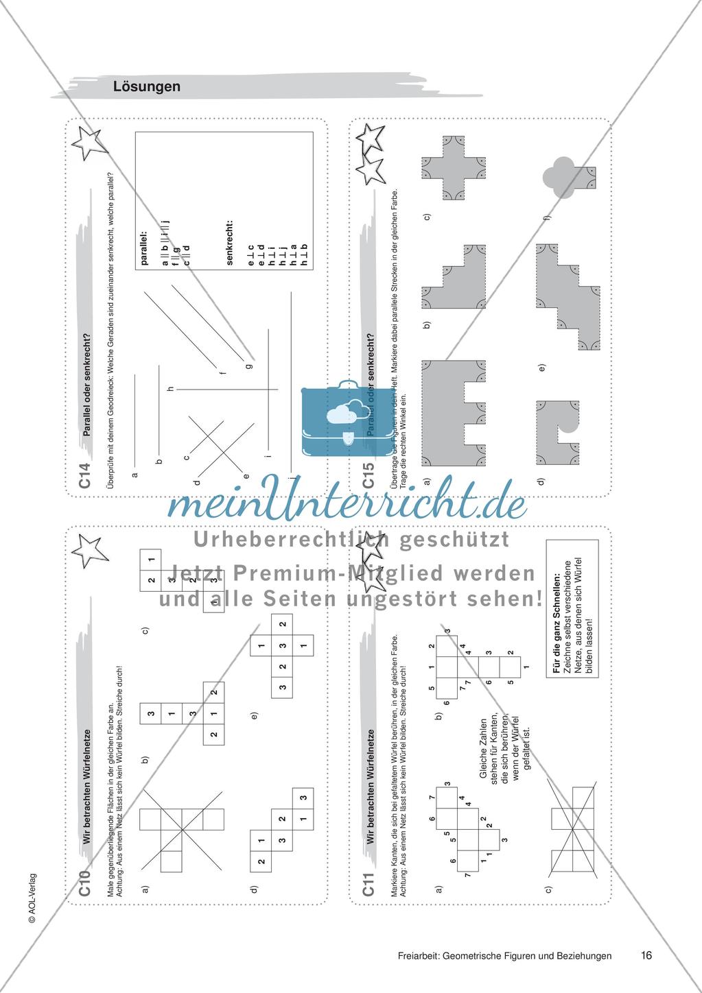 Geometrische Figuren und Beziehungen: Materialien in zwei Differenzierungsstufen Preview 18