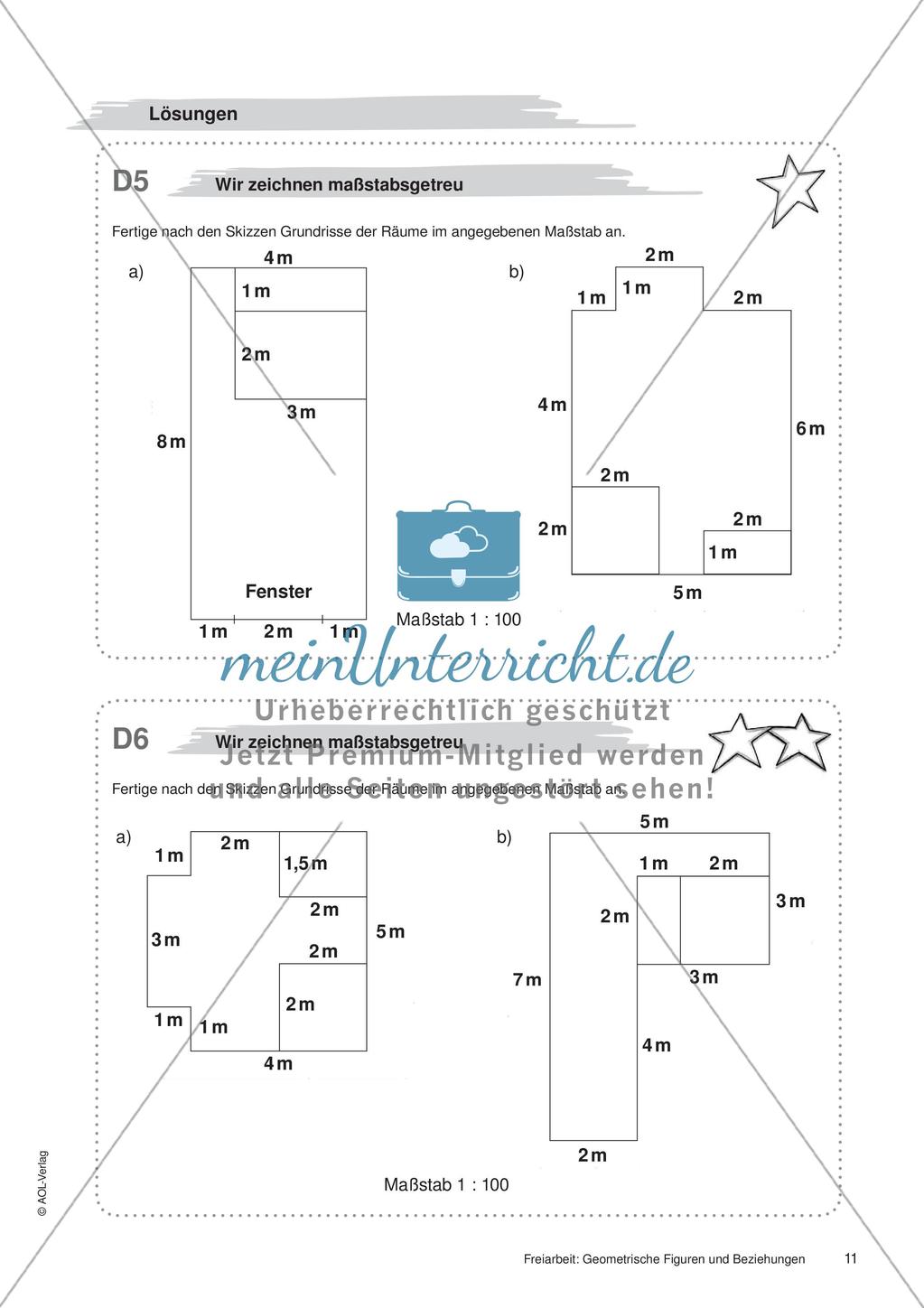 Koordinatensystem und Achsenspiegelung: Materialien in zwei Differenzierungsstufen Preview 13