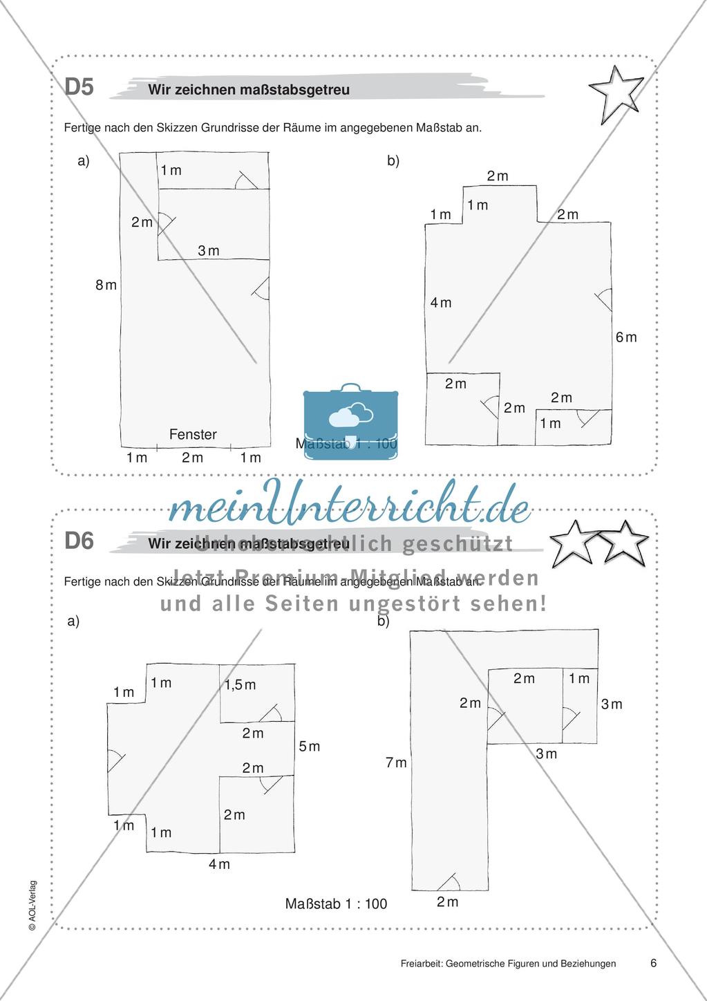 Koordinatensystem und Achsenspiegelung: Materialien in zwei Differenzierungsstufen Preview 8