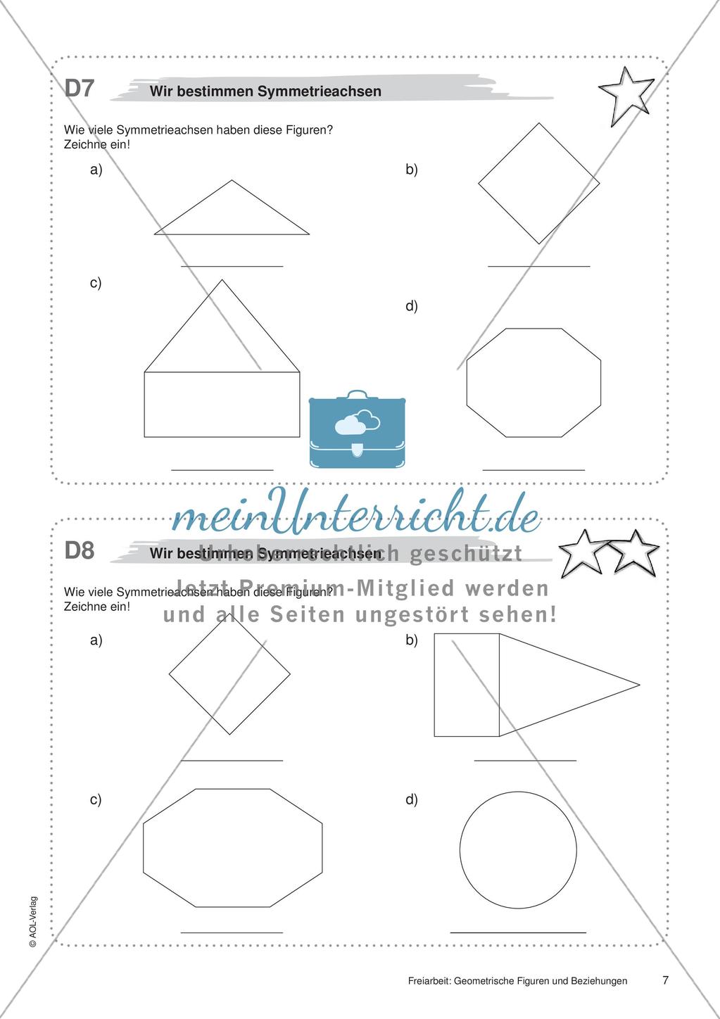 Koordinatensystem und Achsenspiegelung: Materialien in zwei Differenzierungsstufen Preview 9