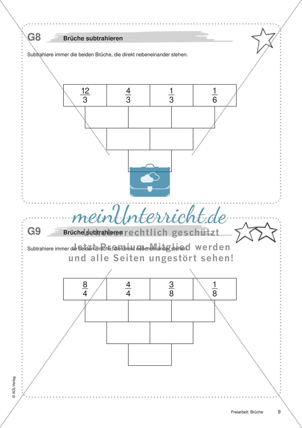Brüche: Materialien in zwei Differenzierungsstufen Preview 11