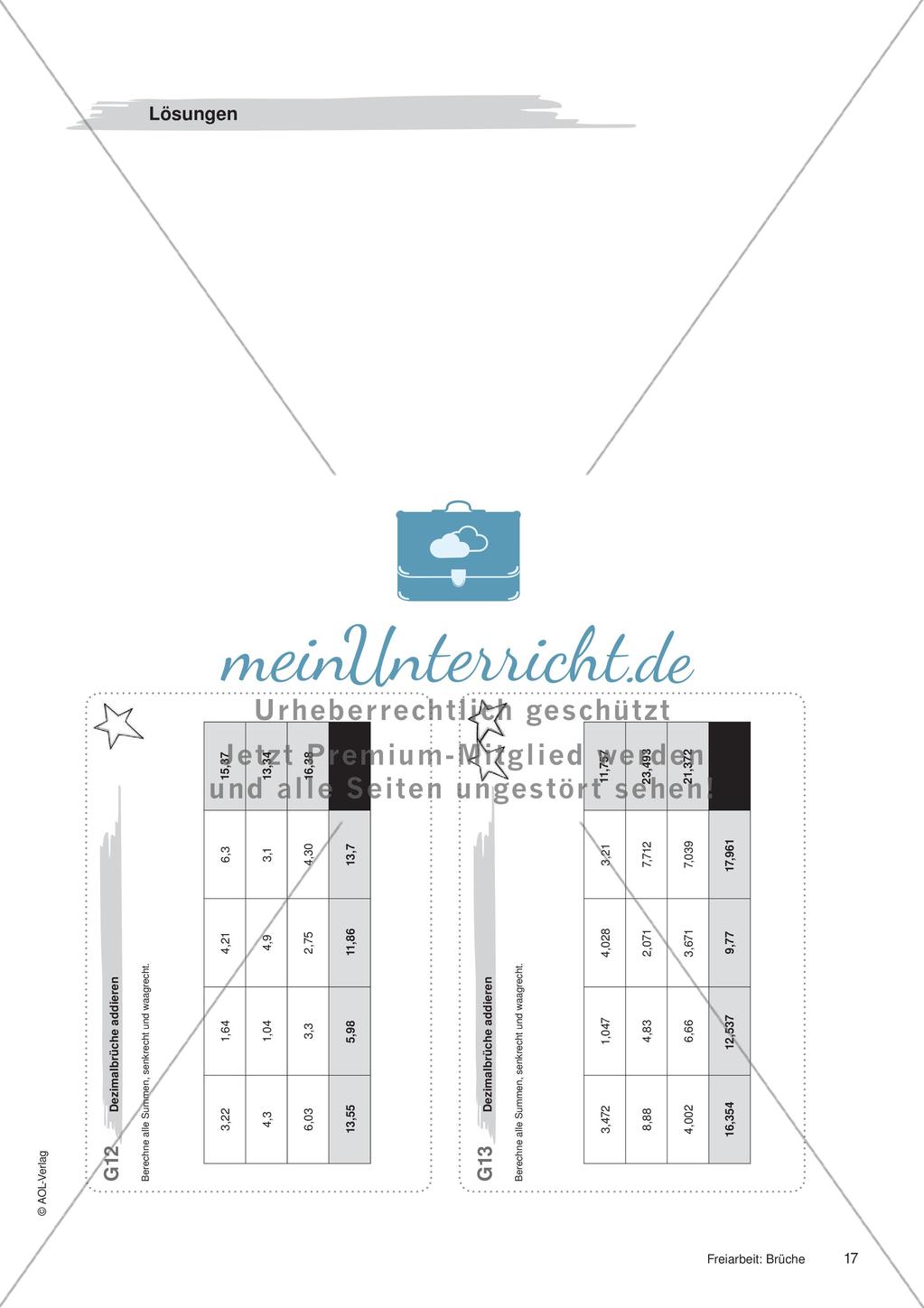 Brüche: Materialien in zwei Differenzierungsstufen Preview 19