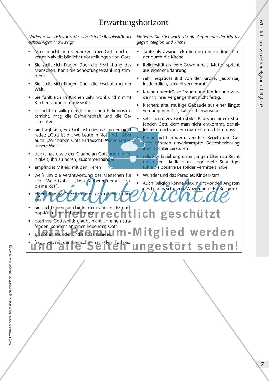 Kirche und Religion kritisch hinterfragen - Positionierung zur eigenen Religion Preview 9