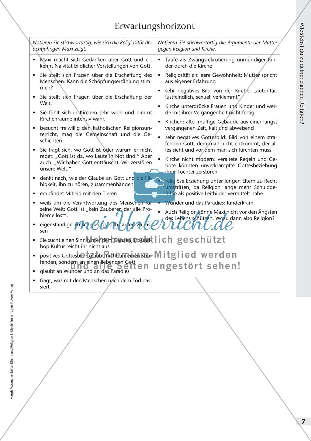 Kirche und Religion kritisch hinterfragen - Positionierung zur eigenen Religion Preview 9