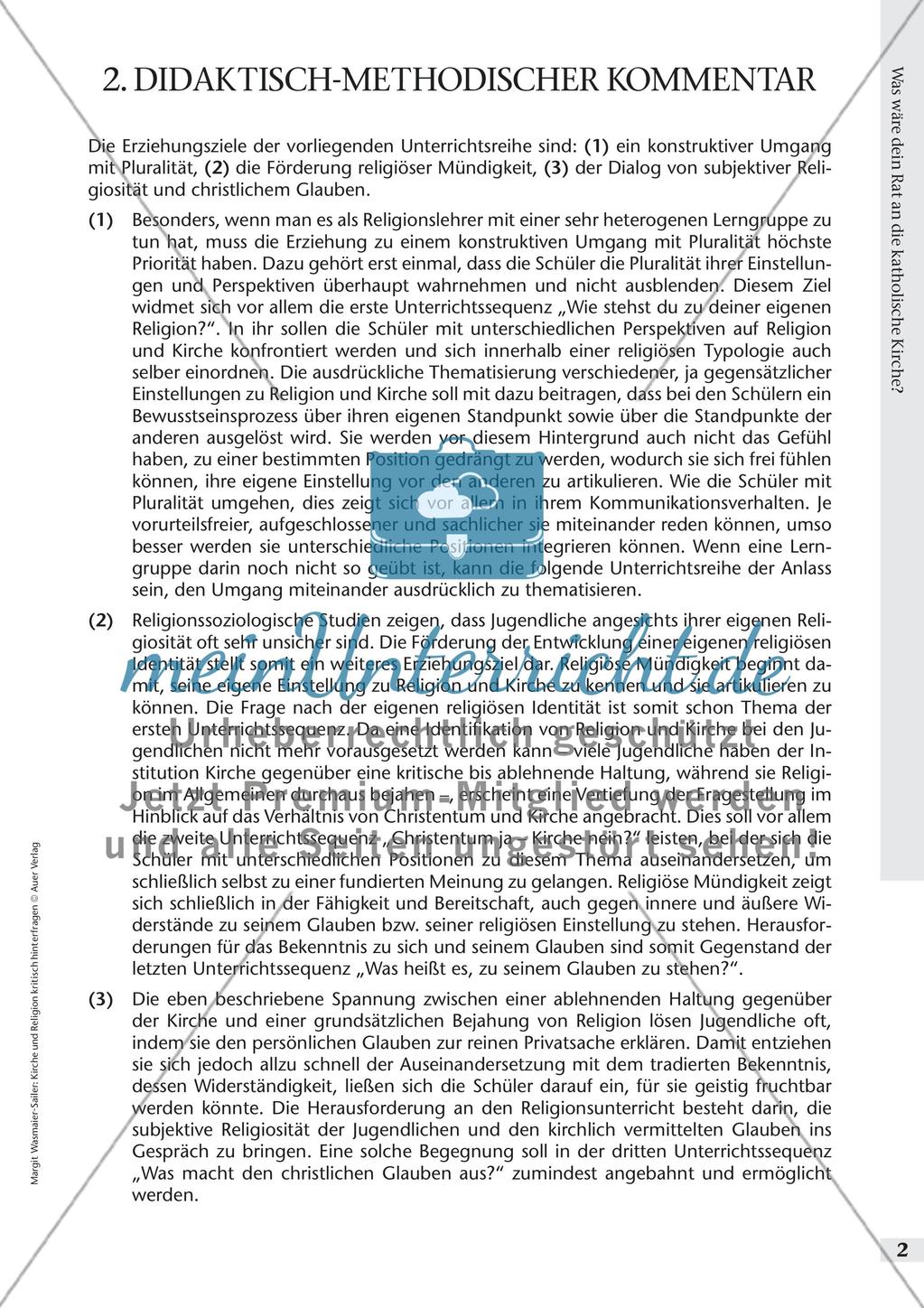 Kirche und Religion kritisch hinterfragen - Rat an die katholische Kirche Preview 4