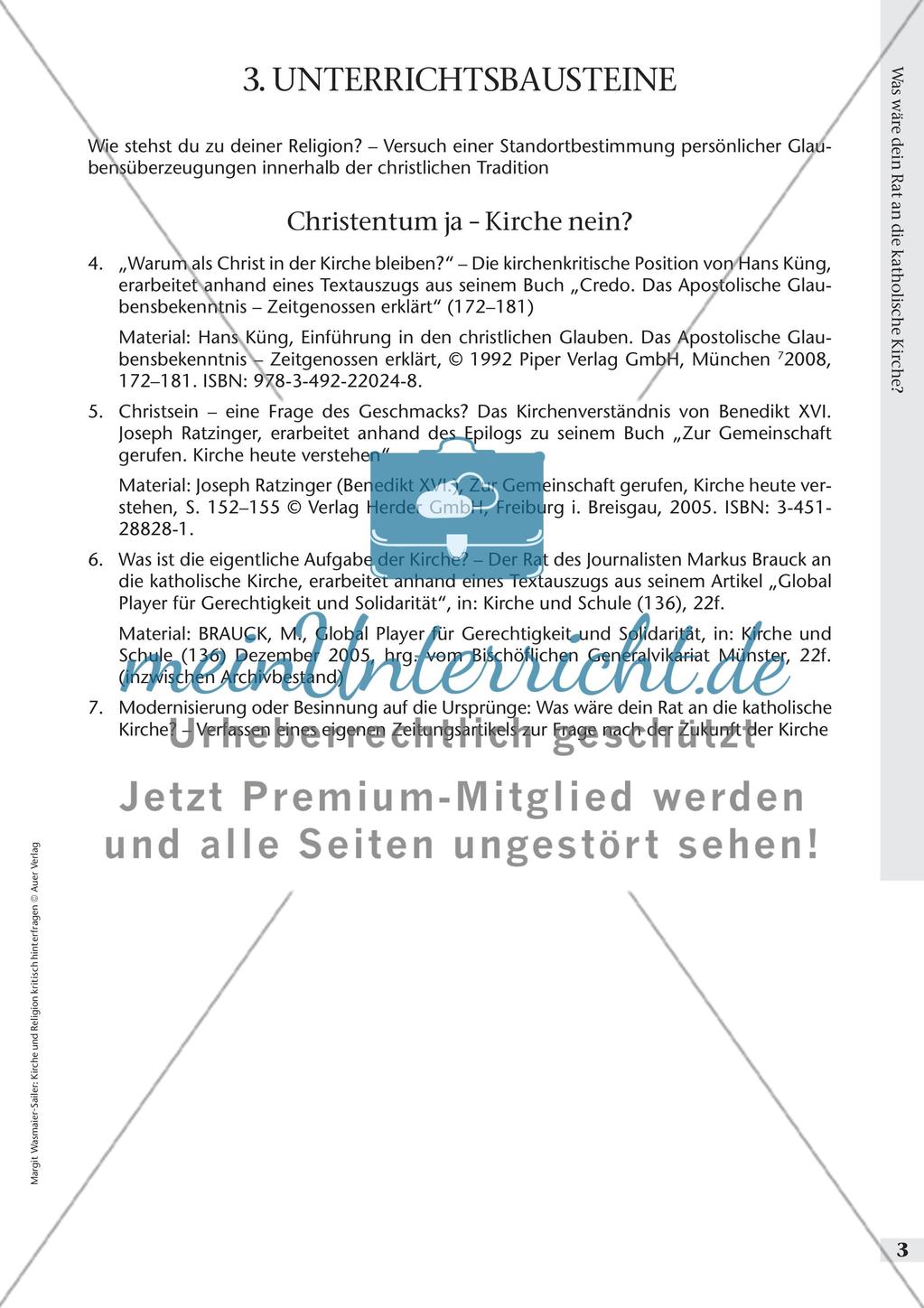 Kirche und Religion kritisch hinterfragen - Rat an die katholische Kirche Preview 5