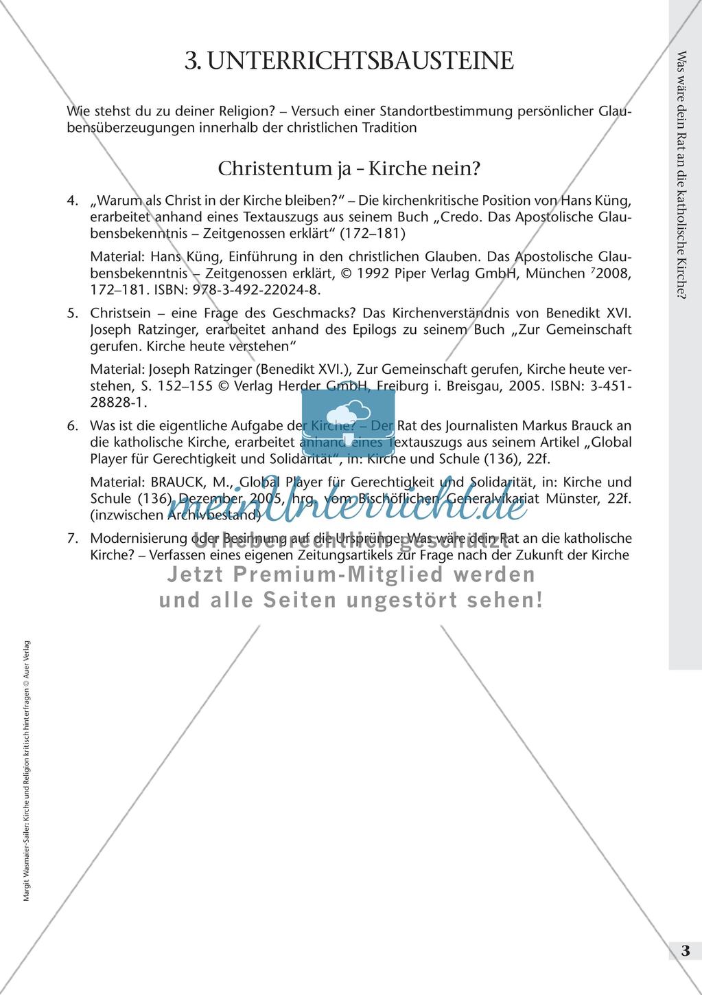 Kirche und Religion kritisch hinterfragen - Rat an die katholische Kirche Preview 5