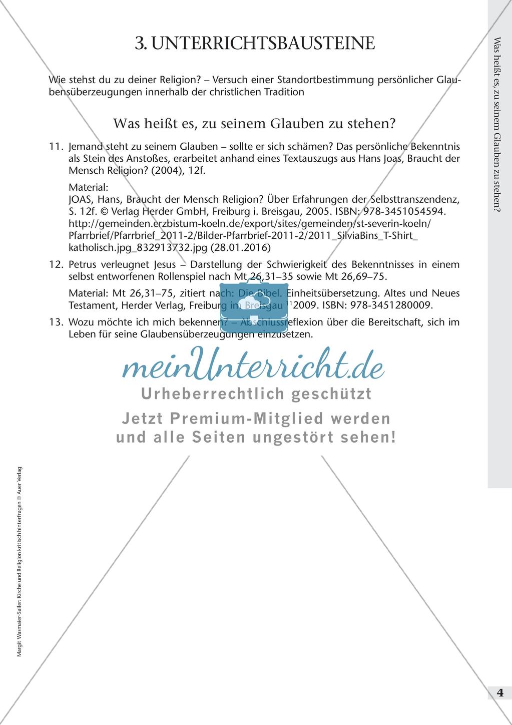 Kirche und Religion kritisch hinterfragen - Zu seinem Glauben stehen Preview 6