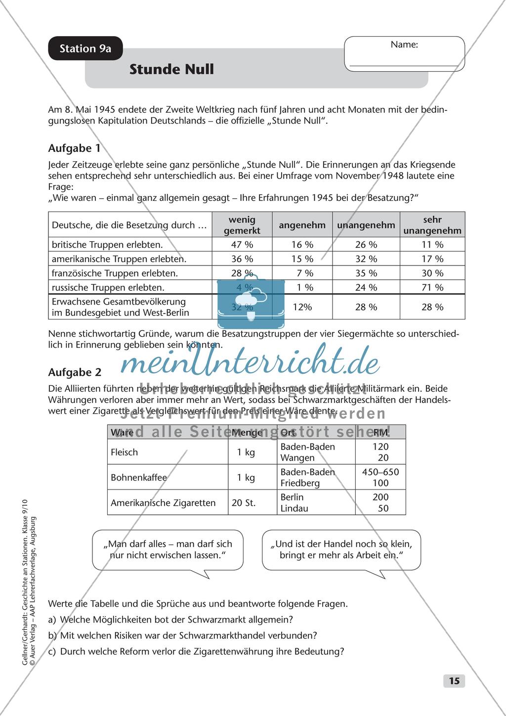Stationenarbeit: Nationalsozialismus Preview 16
