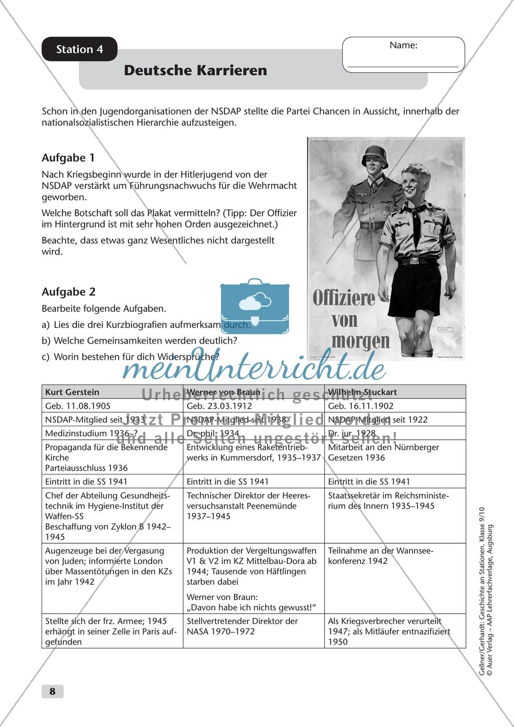 Stationenarbeit: Nationalsozialismus Preview 9