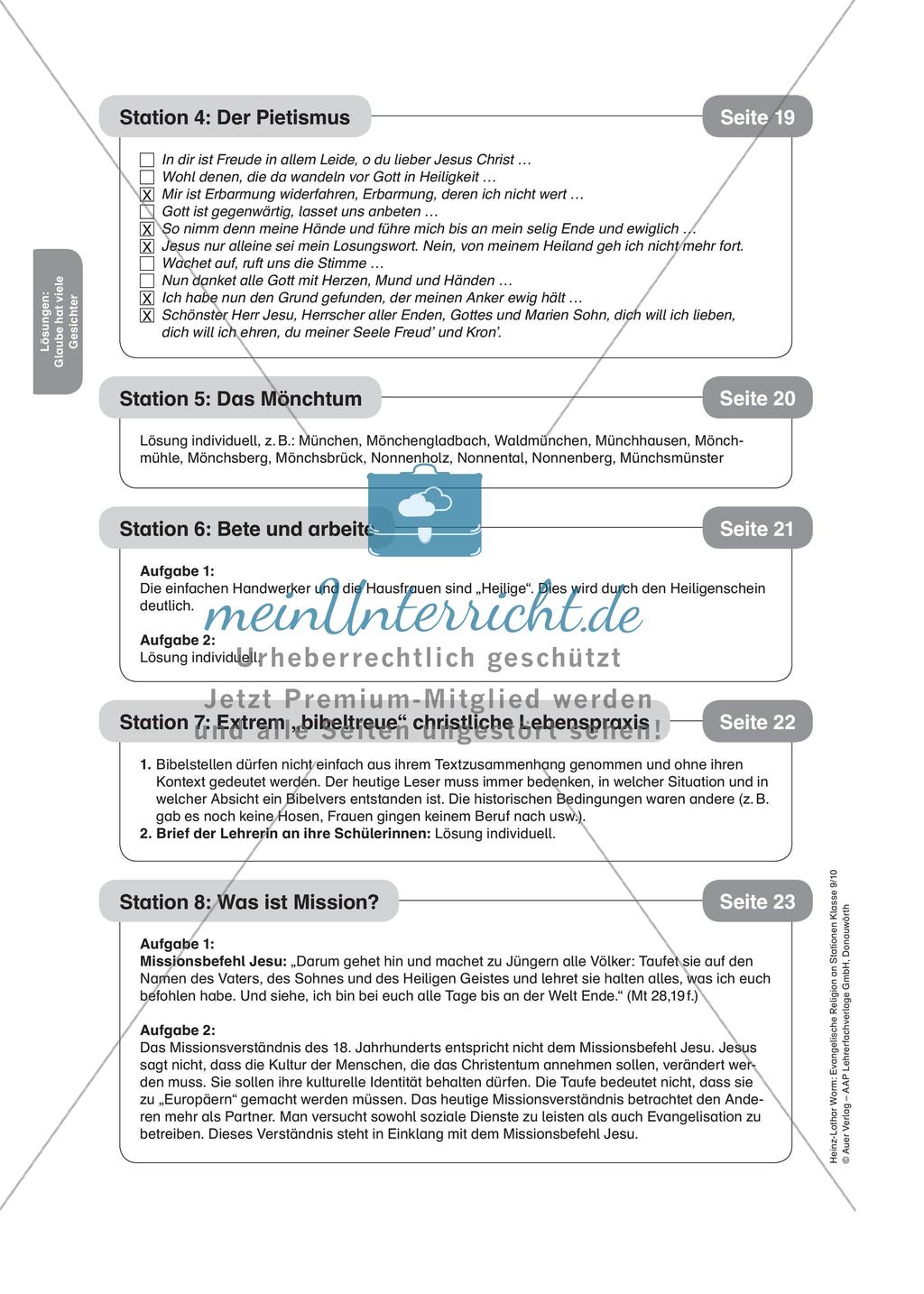 Evangelische Religion an Stationen: Glaube hat viele Gesichter Preview 12