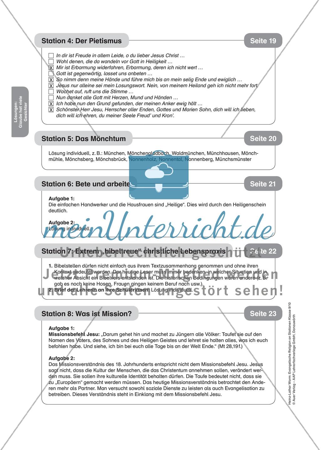 Evangelische Religion an Stationen: Glaube hat viele Gesichter Preview 12