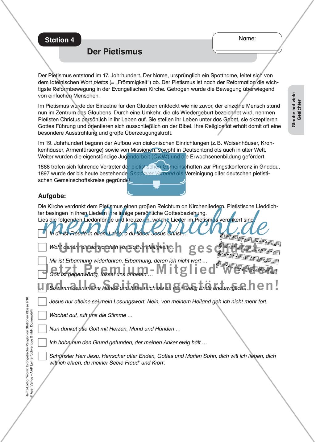 Evangelische Religion an Stationen: Glaube hat viele Gesichter Preview 6
