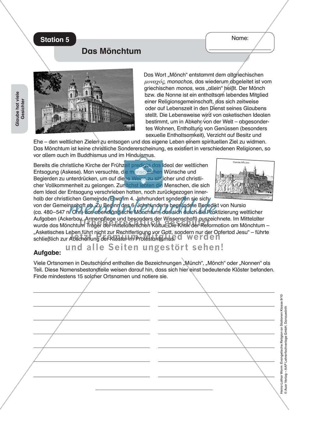 Evangelische Religion an Stationen: Glaube hat viele Gesichter Preview 7