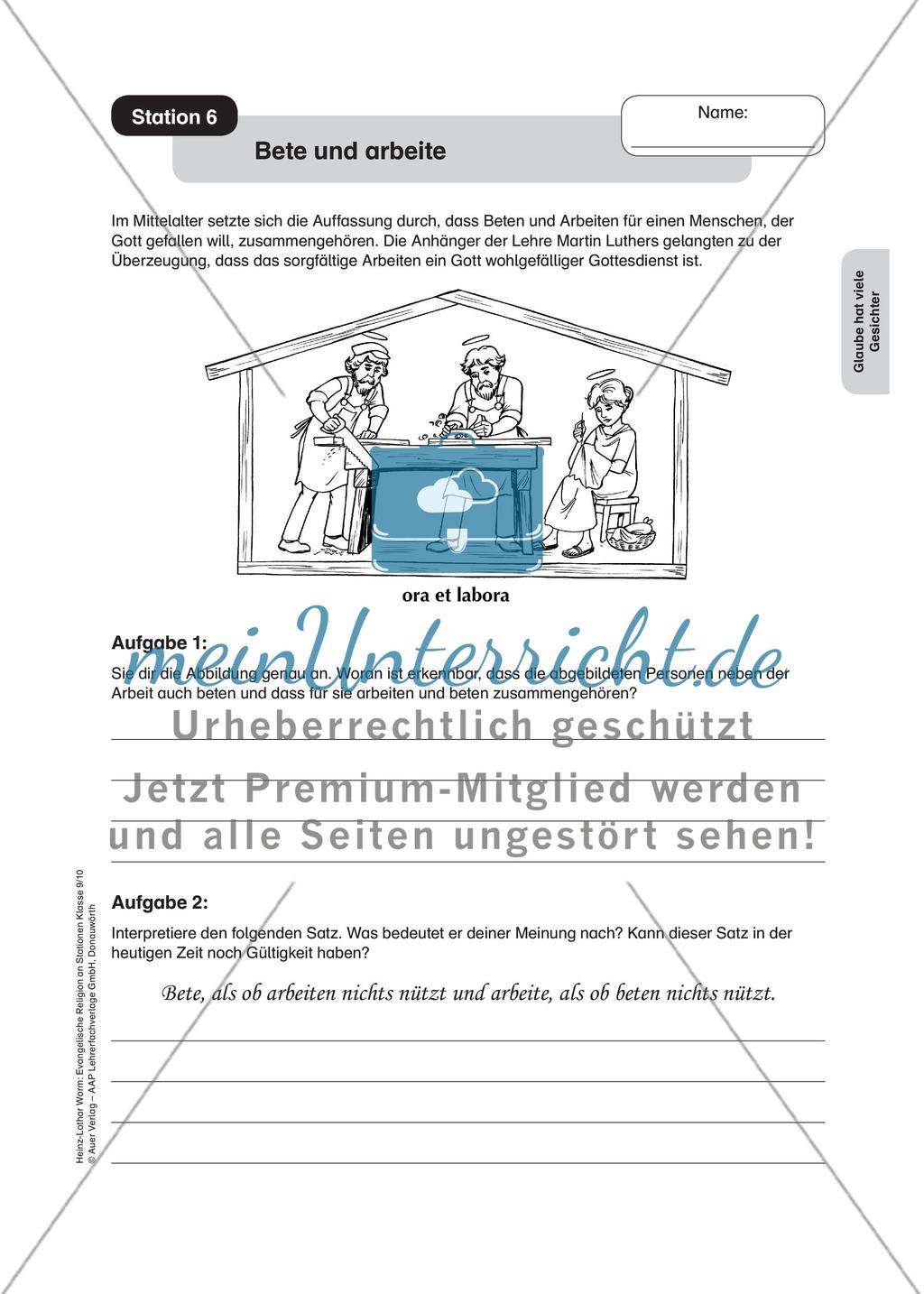 Evangelische Religion an Stationen: Glaube hat viele Gesichter Preview 8