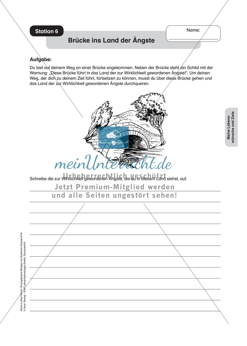 Evangelische Religion an Stationen: Lebenswünsche und Ziele Preview 8