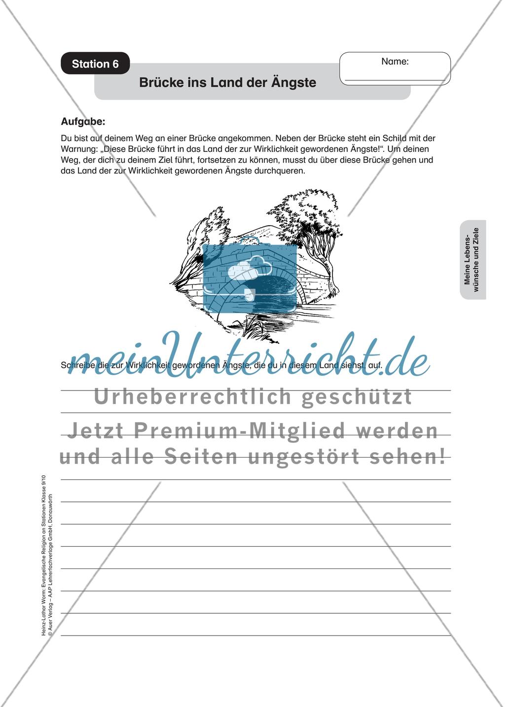 Evangelische Religion an Stationen: Lebenswünsche und Ziele Preview 8